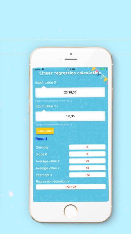 Linear regression Calc screenshot-3