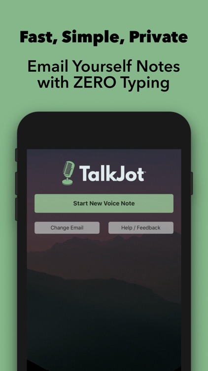 TalkJot – Voice-to-Email Notes