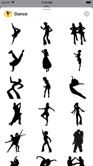 Dance Silhouette Stickers(圖1)-速報App