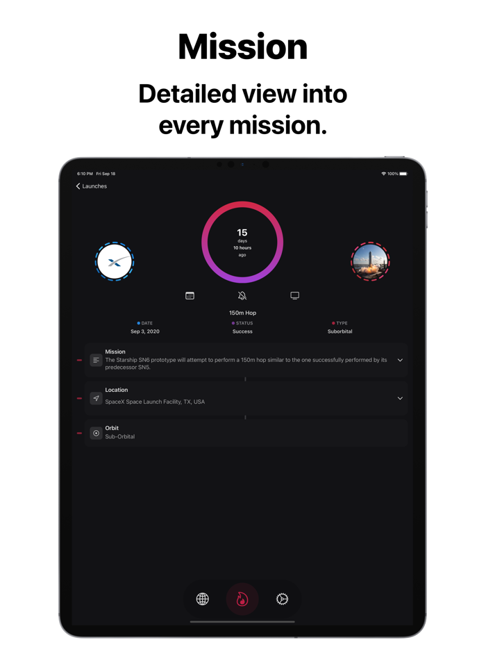 Spacetime Rocket Launch Times