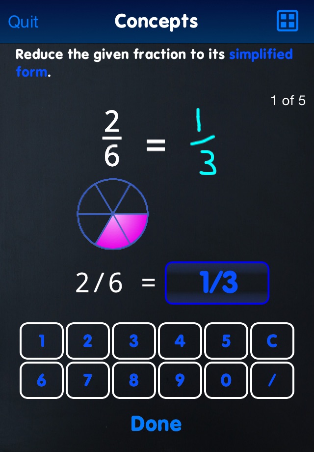 EG Classroom Fractions screenshot 2