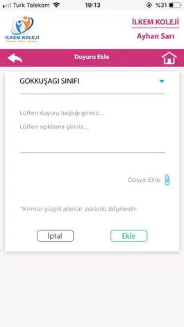 Game screenshot İlkem Koleji Öğrenci Takip apk