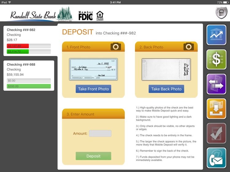 Randall State Bank for iPad screenshot-3