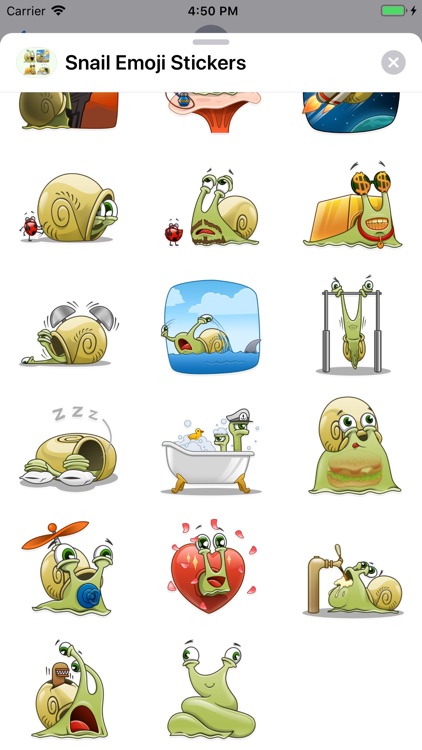 Snail Emoji Stickers screenshot-4