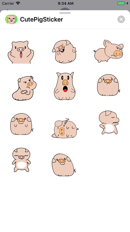 Cute Pig Sticker - dbl