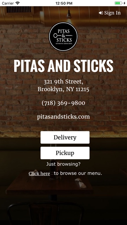 Pitas & Sticks