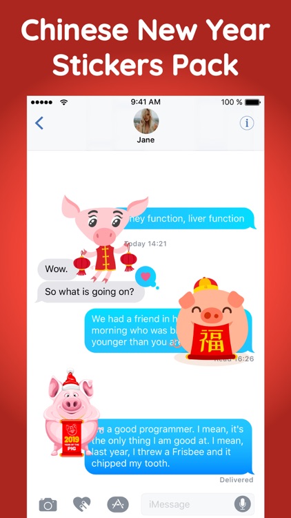 Piggy Chinese New Year Sticker