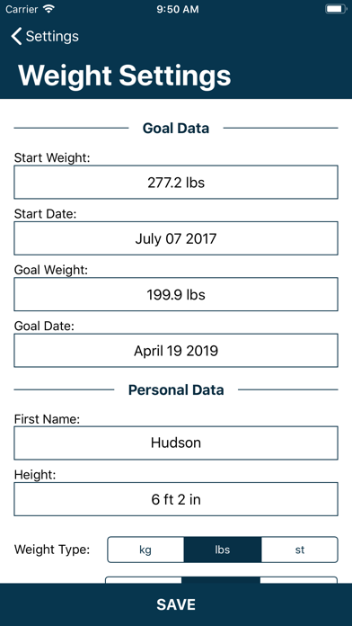 Obtain: Weight Tracker screenshot 4