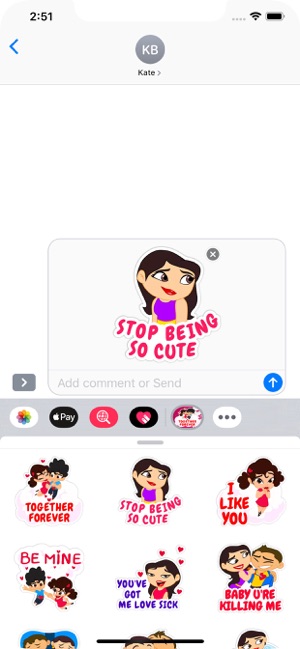 Love Quotes - Stickers Pack(圖6)-速報App