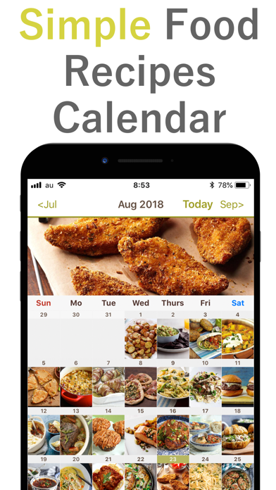 How to cancel & delete Food Recipe Menu Calendar from iphone & ipad 1