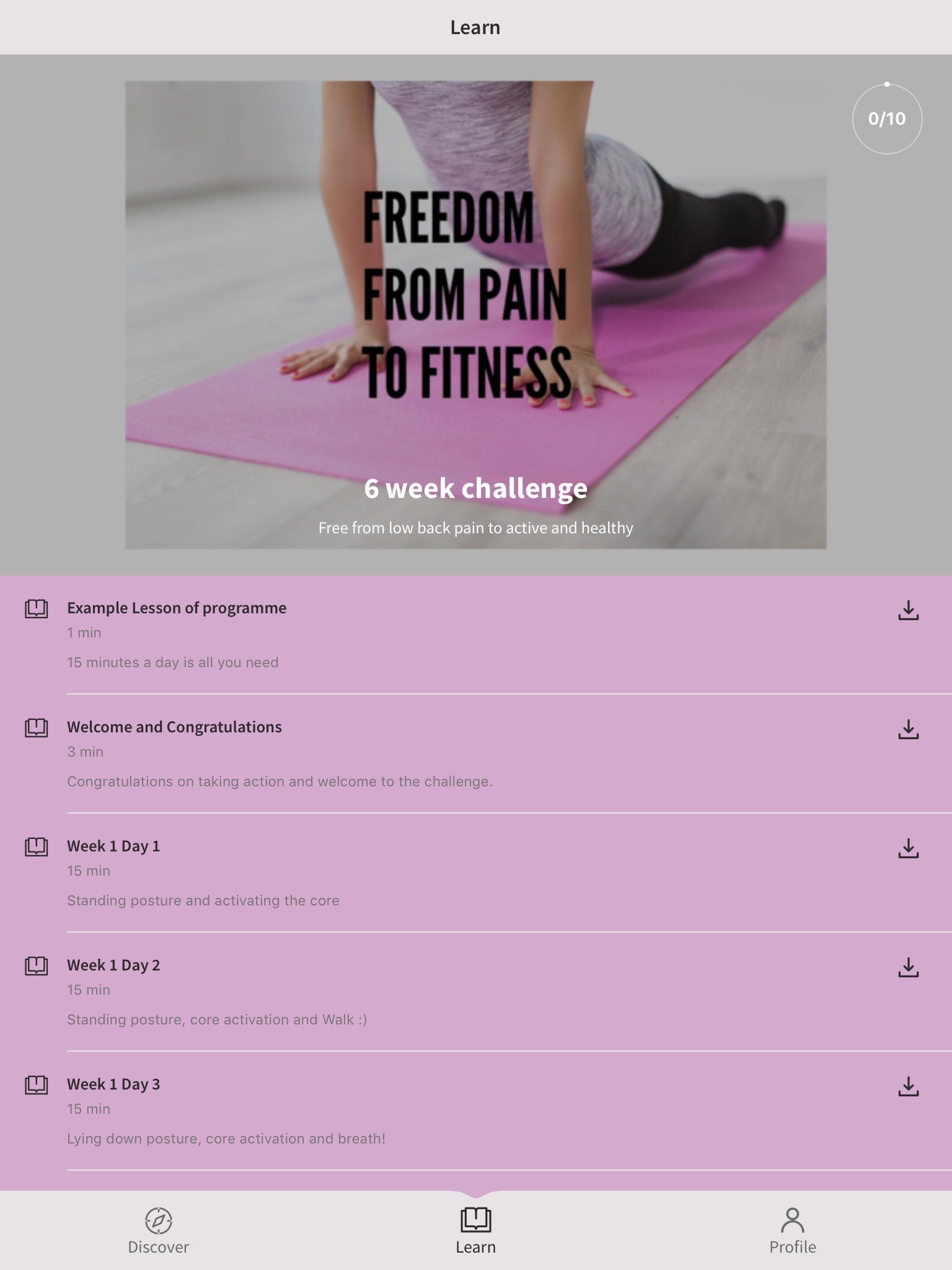 Back to Fitness screenshot 4