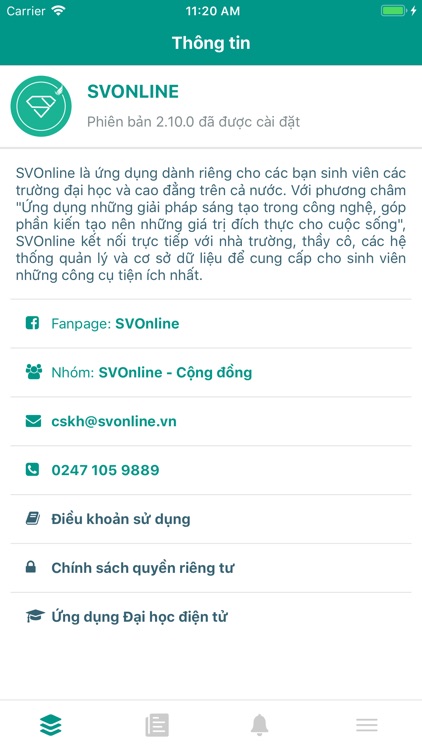 SVOnline - Tiện ích sinh viên screenshot-9