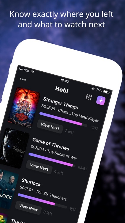 Hobi: TV Show Tracker & Trakt