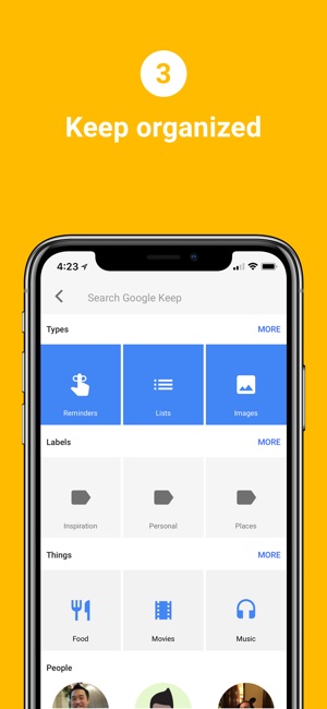 Google Keep Notes And Lists On The Screenshots