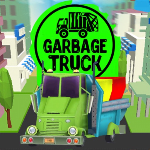 Garbage Truck. Recycling icon