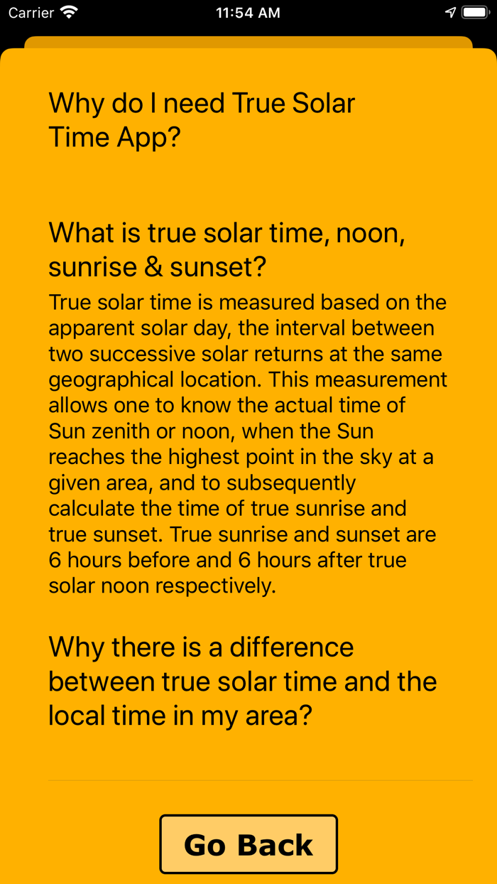 True Solar Time