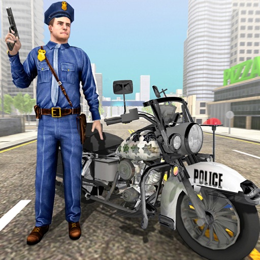 Bike Police Chase Gangster Icon