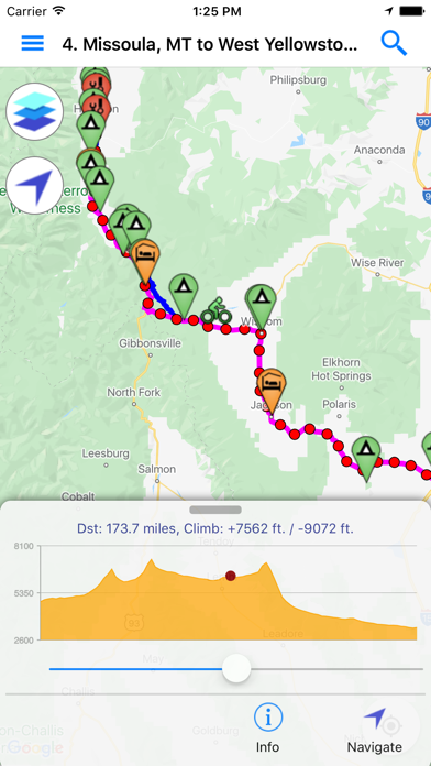 Bicycle Route Navigator screenshot1