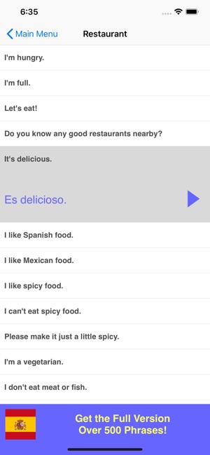 Speak Spanish Phrasebook Lite(圖4)-速報App