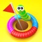 Aim and shoot the snake ball into the hole