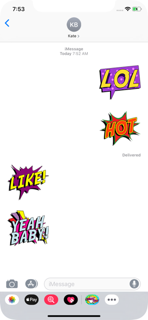‎SlangMOJI - Comic Text Emojis Screenshot