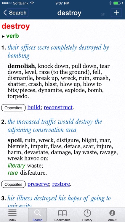 Oxford Thesaurus of English. screenshot-3