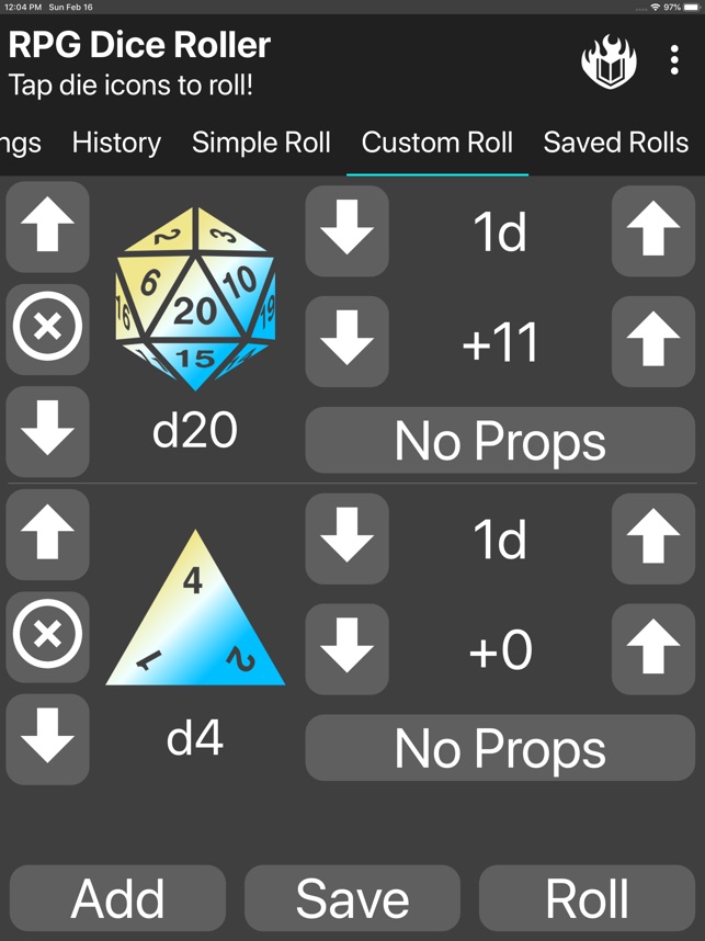 Rpg Dice Roller On The App Store