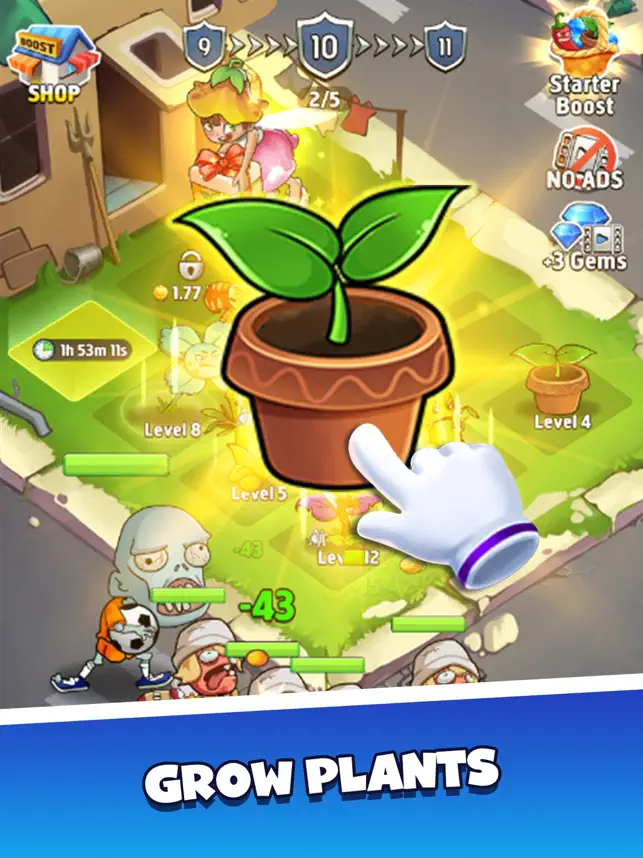 Captura 4 Merge Plants - Monster Defense iphone