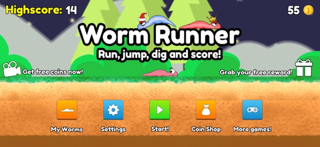 Worm Runner: Dig or jump!(圖1)-速報App