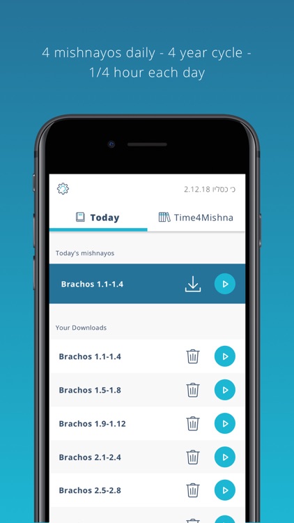 Time4Mishna - Daily Mishnayos