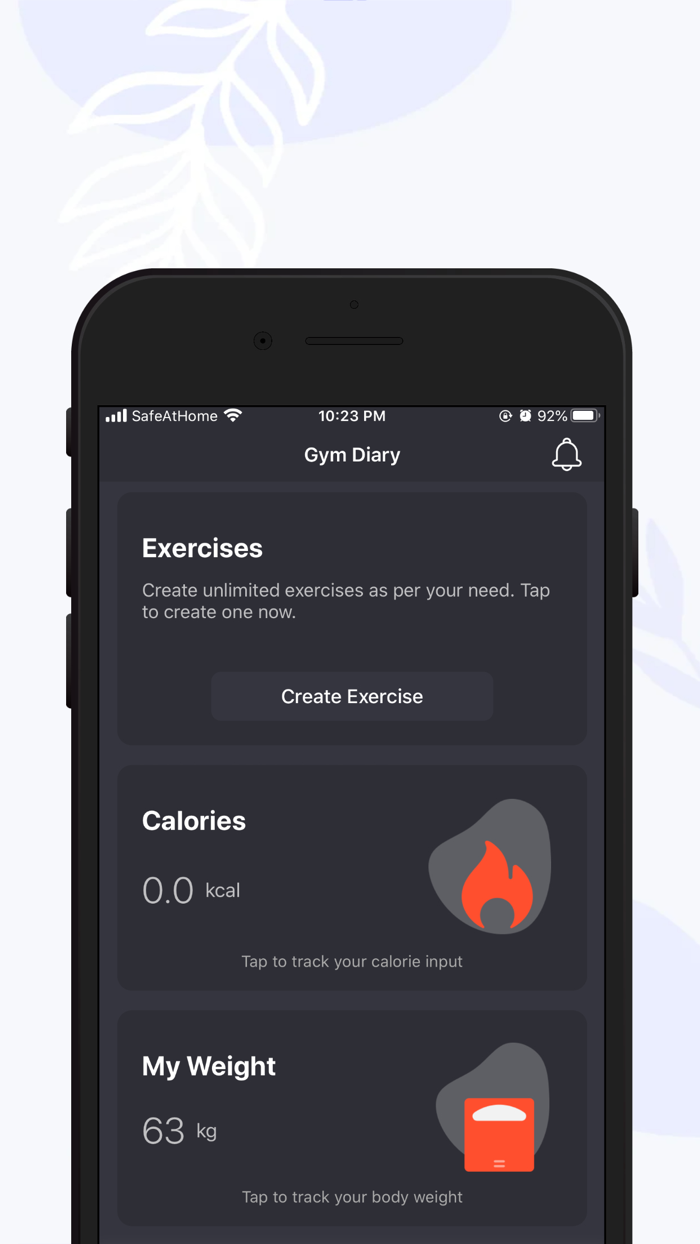 Gym Diary Workout Tracker Log