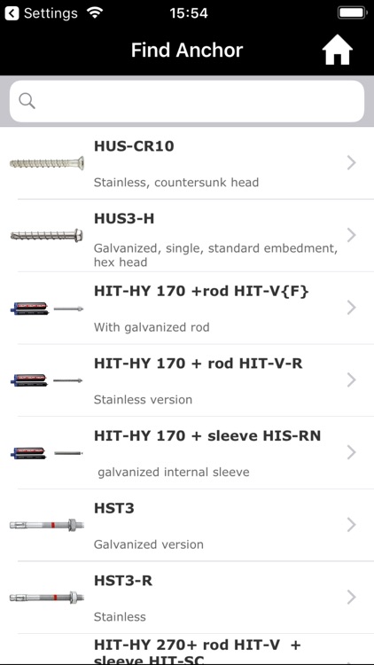 Hilti Anchors Selector screenshot-3