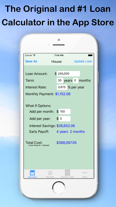 Easy Loan Payoff Calculator review screenshots