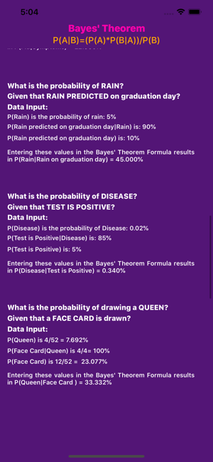 Bayes' Theorem Calculator(圖3)-速報App