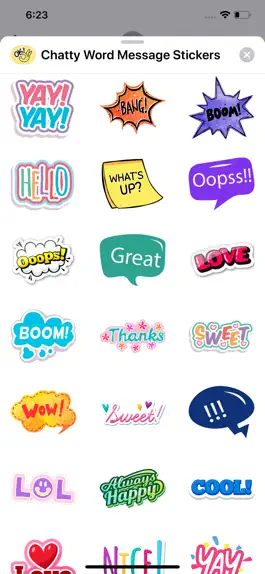 Game screenshot Chatty Word Message Stickers hack