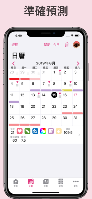 Period Plus Fertility Tracker(圖2)-速報App