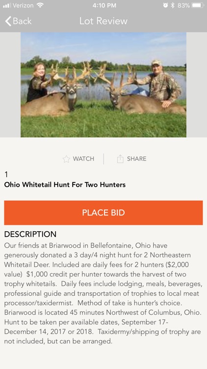 My Hunting Auctions