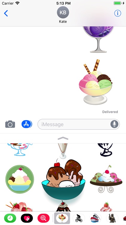 Ice Cream Stickers 4 iMessage screenshot-0