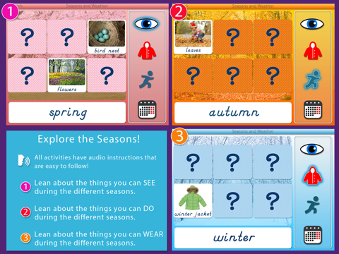 Montessori Seasons & Weather screenshot 3