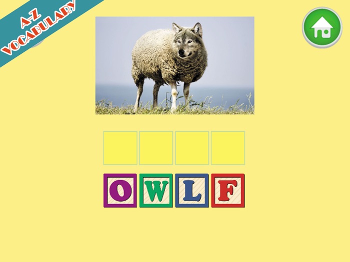 Animal A-Z English Spelling