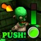 Push the zombie ragdoll in this realistic 3d physics game