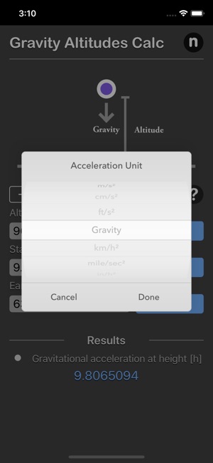 Gravity Altitudes Calculator(圖5)-速報App