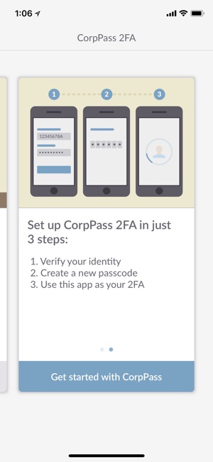 CorpPass 2FA for Foreigners