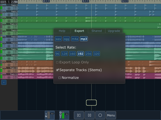 MultiTrack DAW screenshot