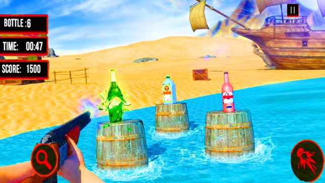 Real Gun Bottle Shooter 3D(圖1)-速報App