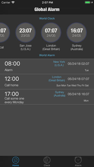 TZ Alarm - Set Clock Anywhere