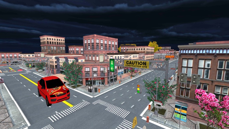 City Pizza Delivery Car Drive screenshot-4