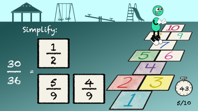 How to cancel & delete Hopscotch - Simplify Fractions from iphone & ipad 1
