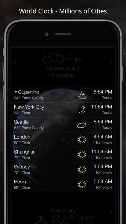 Living Earth - Clock & Weather screenshot-4