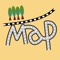 Today, sending an URL of map via mail is very easy